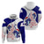 Belize Christmas Zip Hoodie with Santa Dolphins Coral Reef and Ocean Holiday Theme - Wonder Print Shop