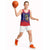 Belize Christmas Basketball Jersey with Santa Toucan Palm Tree and Tribal Holiday Pattern - Wonder Print Shop