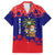 Belize Christmas Family Matching Tank Maxi Dress and Hawaiian Shirt with Santa Toucan Palm Tree and Tribal Holiday Pattern - Wonder Print Shop