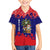 Belize Christmas Family Matching Tank Maxi Dress and Hawaiian Shirt with Santa Toucan Palm Tree and Tribal Holiday Pattern - Wonder Print Shop