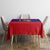 Belize Christmas Tablecloth with Santa Toucan Palm Tree and Tribal Holiday Pattern - Wonder Print Shop