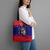 Belize Christmas Tote Bag with Santa Toucan Palm Tree and Tribal Holiday Pattern - Wonder Print Shop
