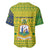 Saint Vincent and the Grenadines Christmas Baseball Jersey with Gingerbread Boy Palm Tree and Traditional Pattern - Wonder Print Shop