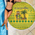 Saint Vincent and the Grenadines Christmas Beach Blanket with Gingerbread Boy Palm Tree and Traditional Pattern - Wonder Print Shop