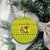 Saint Vincent and the Grenadines Christmas Ceramic Ornament with Gingerbread Boy Palm Tree and Traditional Pattern - Wonder Print Shop