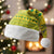 Saint Vincent and the Grenadines Christmas Santa Hat with Gingerbread Boy Palm Tree and Traditional Pattern - Wonder Print Shop