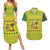 Saint Vincent and the Grenadines Christmas Couples Matching Summer Maxi Dress and Hawaiian Shirt with Gingerbread Boy Palm Tree and Traditional Pattern - Wonder Print Shop