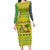 Saint Vincent and the Grenadines Christmas Family Matching Long Sleeve Bodycon Dress and Hawaiian Shirt with Gingerbread Boy Palm Tree and Traditional Pattern - Wonder Print Shop