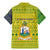 Saint Vincent and the Grenadines Christmas Family Matching Mermaid Dress and Hawaiian Shirt with Gingerbread Boy Palm Tree and Traditional Pattern - Wonder Print Shop