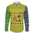 Saint Vincent and the Grenadines Christmas Family Matching Mermaid Dress and Hawaiian Shirt with Gingerbread Boy Palm Tree and Traditional Pattern - Wonder Print Shop