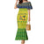 Saint Vincent and the Grenadines Christmas Family Matching Mermaid Dress and Hawaiian Shirt with Gingerbread Boy Palm Tree and Traditional Pattern - Wonder Print Shop