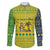 Saint Vincent and the Grenadines Christmas Family Matching Off The Shoulder Long Sleeve Dress and Hawaiian Shirt with Gingerbread Boy Palm Tree and Traditional Pattern - Wonder Print Shop