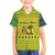 Saint Vincent and the Grenadines Christmas Family Matching Off The Shoulder Long Sleeve Dress and Hawaiian Shirt with Gingerbread Boy Palm Tree and Traditional Pattern - Wonder Print Shop