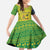 Saint Vincent and the Grenadines Christmas Family Matching Off Shoulder Maxi Dress and Hawaiian Shirt with Gingerbread Boy Palm Tree and Traditional Pattern - Wonder Print Shop