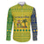 Saint Vincent and the Grenadines Christmas Family Matching Puletasi and Hawaiian Shirt with Gingerbread Boy Palm Tree and Traditional Pattern - Wonder Print Shop