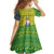 Saint Vincent and the Grenadines Christmas Family Matching Summer Maxi Dress and Hawaiian Shirt with Gingerbread Boy Palm Tree and Traditional Pattern - Wonder Print Shop