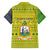 Saint Vincent and the Grenadines Christmas Family Matching Summer Maxi Dress and Hawaiian Shirt with Gingerbread Boy Palm Tree and Traditional Pattern - Wonder Print Shop