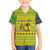 Saint Vincent and the Grenadines Christmas Family Matching Summer Maxi Dress and Hawaiian Shirt with Gingerbread Boy Palm Tree and Traditional Pattern - Wonder Print Shop