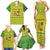 Saint Vincent and the Grenadines Christmas Family Matching Tank Maxi Dress and Hawaiian Shirt with Gingerbread Boy Palm Tree and Traditional Pattern - Wonder Print Shop