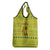 Saint Vincent and the Grenadines Christmas Grocery Bag with Gingerbread Boy Palm Tree and Traditional Pattern - Wonder Print Shop