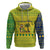 Saint Vincent and the Grenadines Christmas Hoodie with Gingerbread Boy Palm Tree and Traditional Pattern - Wonder Print Shop