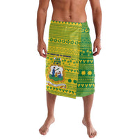 Saint Vincent and the Grenadines Christmas Lavalava with Gingerbread Boy Palm Tree and Traditional Pattern - Wonder Print Shop