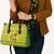 Saint Vincent and the Grenadines Christmas Leather Bag with Gingerbread Boy Palm Tree and Traditional Pattern - Wonder Print Shop