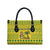 Saint Vincent and the Grenadines Christmas Leather Bag with Gingerbread Boy Palm Tree and Traditional Pattern - Wonder Print Shop