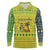 Saint Vincent and the Grenadines Christmas Long Sleeve Polo Shirt with Gingerbread Boy Palm Tree and Traditional Pattern - Wonder Print Shop