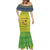 Saint Vincent and the Grenadines Christmas Mermaid Dress with Gingerbread Boy Palm Tree and Traditional Pattern - Wonder Print Shop