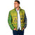 Saint Vincent and the Grenadines Christmas Padded Jacket with Gingerbread Boy Palm Tree and Traditional Pattern - Wonder Print Shop