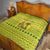 Saint Vincent and the Grenadines Christmas Quilt with Gingerbread Boy Palm Tree and Traditional Pattern - Wonder Print Shop