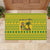 Saint Vincent and the Grenadines Christmas Rubber Doormat with Gingerbread Boy Palm Tree and Traditional Pattern - Wonder Print Shop