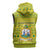 Saint Vincent and the Grenadines Christmas Sleeveless Hoodie with Gingerbread Boy Palm Tree and Traditional Pattern - Wonder Print Shop