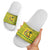 Saint Vincent and the Grenadines Christmas Slide Sandals with Gingerbread Boy Palm Tree and Traditional Pattern - Wonder Print Shop