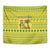 Saint Vincent and the Grenadines Christmas Tapestry with Gingerbread Boy Palm Tree and Traditional Pattern - Wonder Print Shop