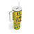 Saint Vincent and the Grenadines Christmas Tumbler With Handle with Gingerbread Boy Palm Tree and Traditional Pattern - Wonder Print Shop