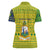Saint Vincent and the Grenadines Christmas Women Polo Shirt with Gingerbread Boy Palm Tree and Traditional Pattern - Wonder Print Shop