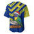 Saint Vincent and the Grenadines Christmas Baseball Jersey with Parrot Playing Steelpan and Tropical Pattern Design - Wonder Print Shop