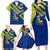 Saint Vincent and the Grenadines Christmas Family Matching Long Sleeve Bodycon Dress and Hawaiian Shirt with Parrot Playing Steelpan and Tropical Pattern Design - Wonder Print Shop