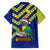 Saint Vincent and the Grenadines Christmas Family Matching Puletasi and Hawaiian Shirt with Parrot Playing Steelpan and Tropical Pattern Design - Wonder Print Shop