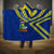 Saint Vincent and the Grenadines Christmas Hooded Blanket with Parrot Playing Steelpan and Tropical Pattern Design - Wonder Print Shop