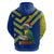 Saint Vincent and the Grenadines Christmas Hoodie with Parrot Playing Steelpan and Tropical Pattern Design - Wonder Print Shop