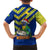 Saint Vincent and the Grenadines Christmas Kid Hawaiian Shirt with Parrot Playing Steelpan and Tropical Pattern Design - Wonder Print Shop