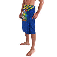 Saint Vincent and the Grenadines Christmas Lavalava with Parrot Playing Steelpan and Tropical Pattern Design - Wonder Print Shop