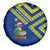 Saint Vincent and the Grenadines Christmas Spare Tire Cover with Parrot Playing Steelpan and Tropical Pattern Design - Wonder Print Shop