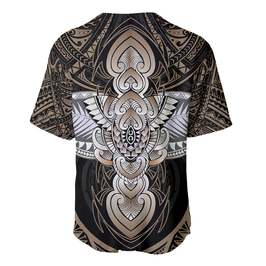 Polynesian Hawaii Tattoo Baseball Jersey - Wonder Print Shop