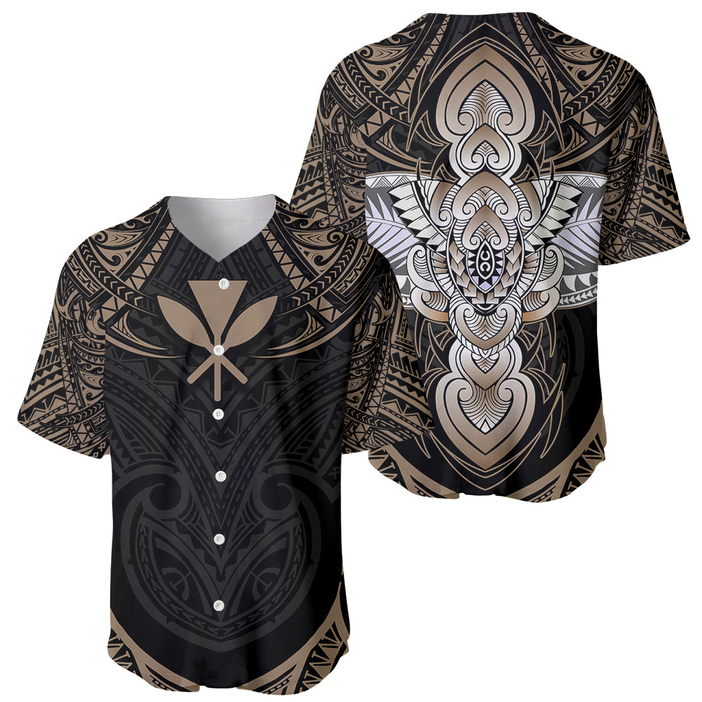Polynesian Hawaii Tattoo Baseball Jersey - Wonder Print Shop