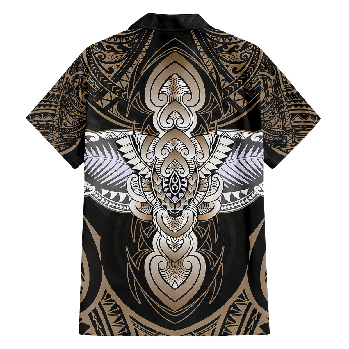 Polynesian Hawaii Tattoo Family Matching Summer Maxi Dress and Hawaiian Shirt - Wonder Print Shop