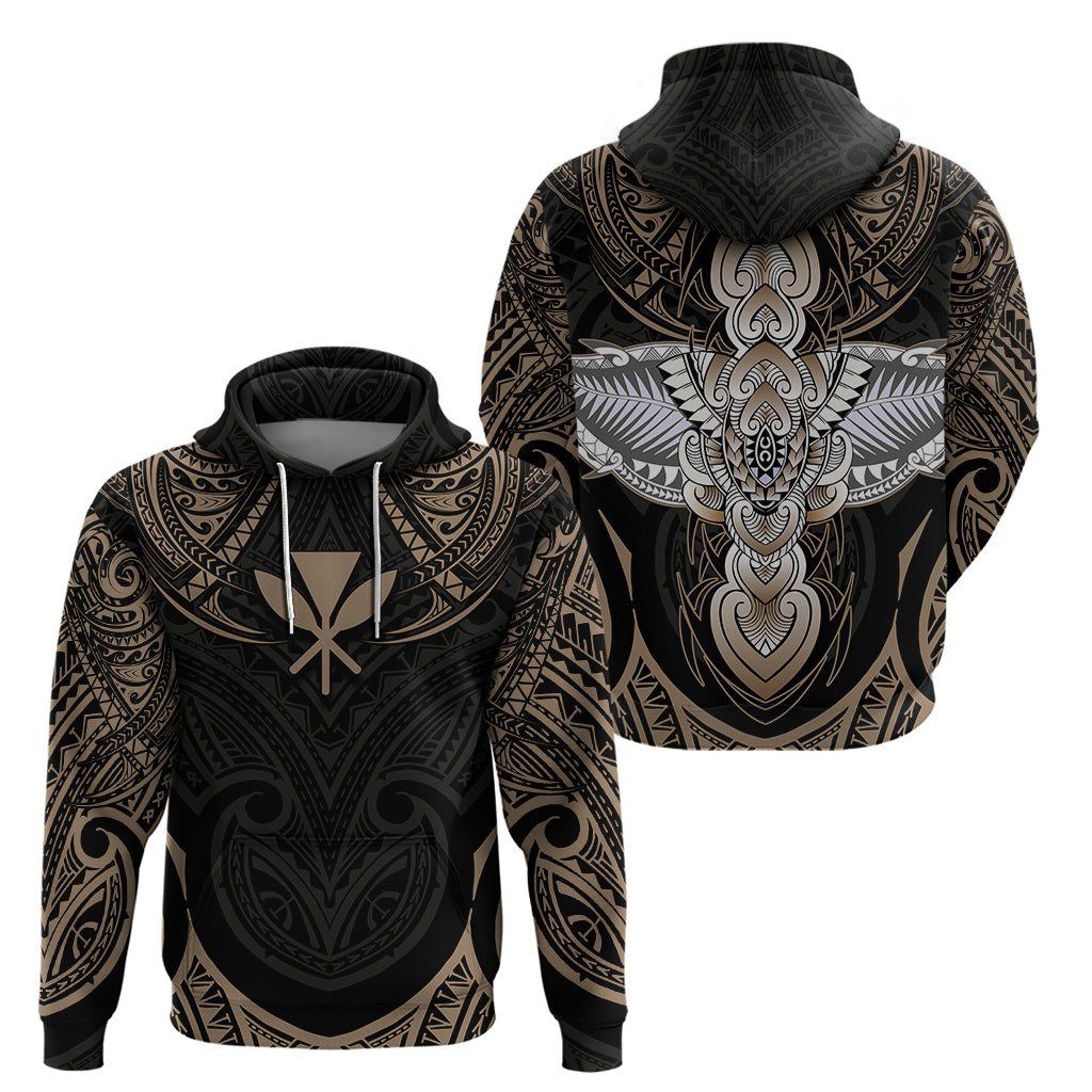Polynesian Hawaii Tattoo Hoodie - Wonder Print Shop